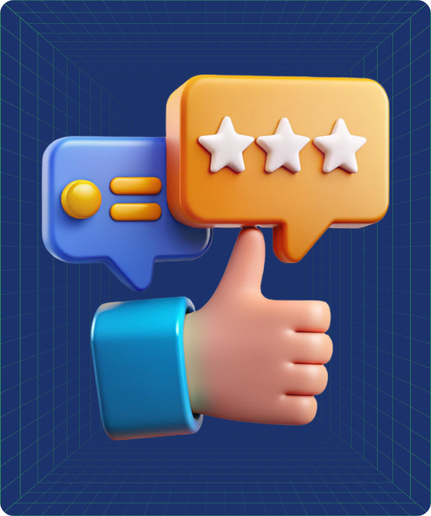Testimonials 3D Illustration